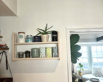 s4 Small designed wall hanging open shelving