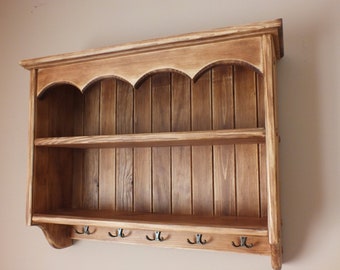 s59 Timber cottage shelf | Traditional shelf | Traditionally crafted kitchen cabinet