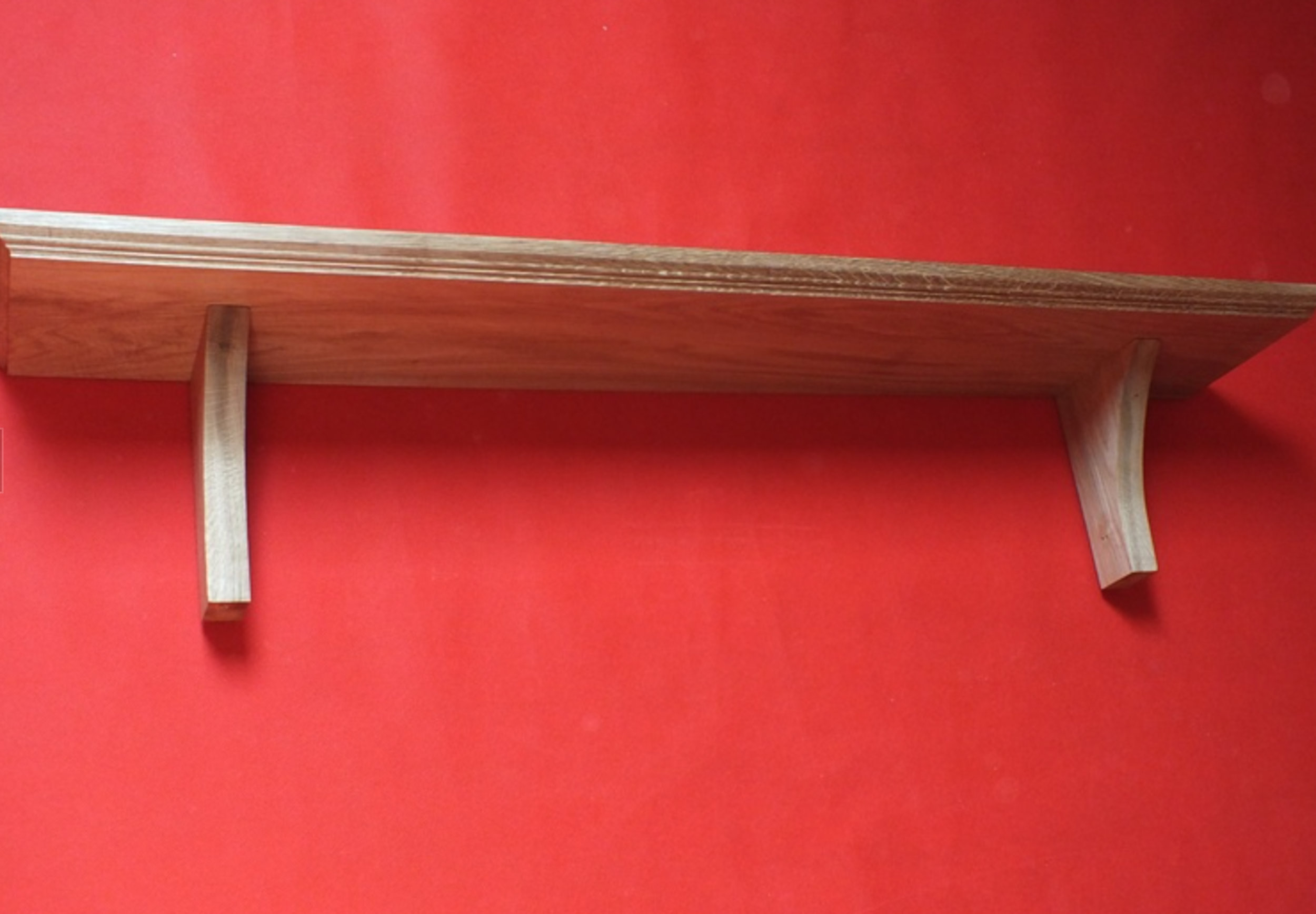 S51 2.7cm X 17cm Solid Oak Shelf With Oak Supported Brackets Etsy UK