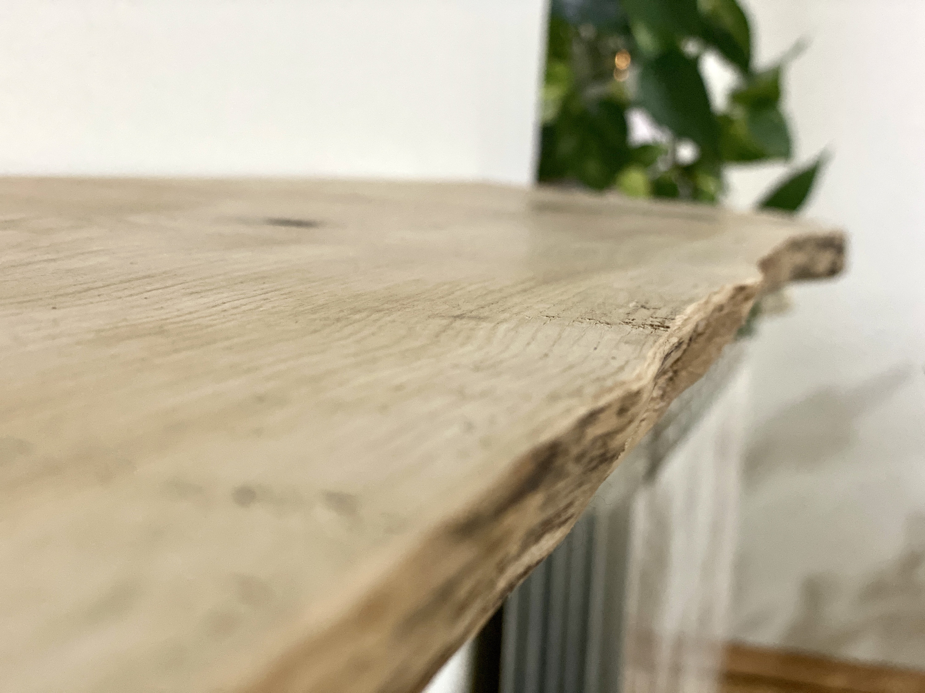 M45 2.8x22cm Live Edge Oak Shelf handmade Black Etsy UK