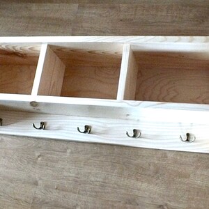 s32 Utility wooden shelf | Wall mounted three box compartment unit
