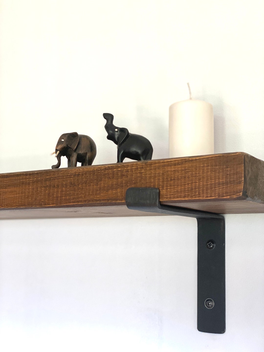 M25 5x16cm Solid Pine Shelf Shelf With Supported Brackets Handmade