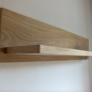 s122 Simple Designed Oak Shelf | Oak Wall Shelf | Minimalistic Oak Shelf | Modern Oak Shelving
