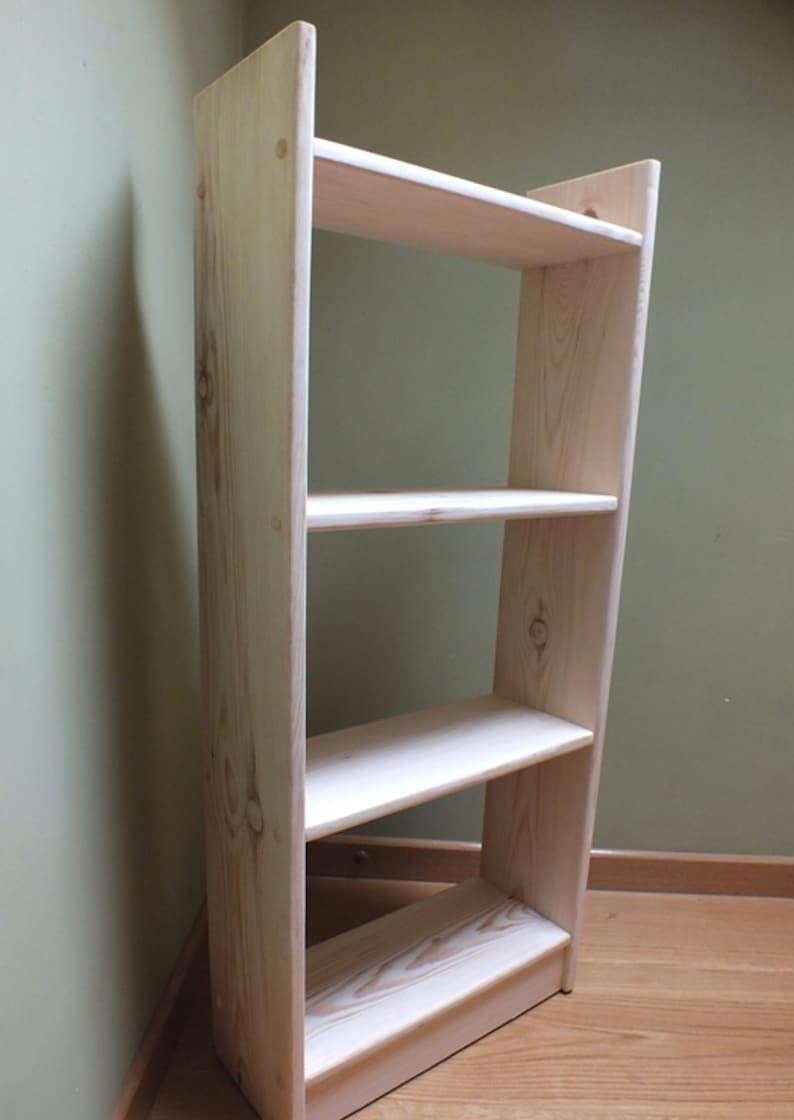 C7 Freestanding Shelving Unit Bookshelf Solid Pine Etsy