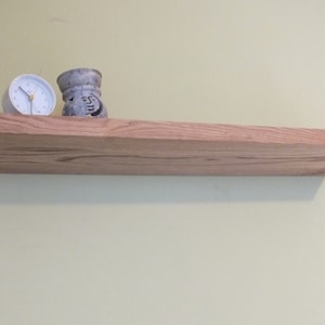 m35 2.8x22cm Solid Oak Floating Shelf | Handmade Shelf | Timber Shelf | Solid Oak Modern Shelf
