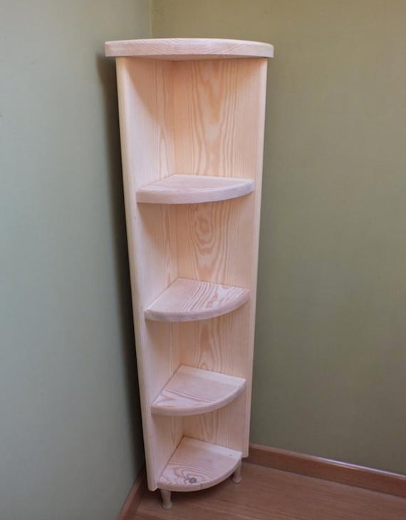 C5 Corner Shelf Freestanding Corner Cabinet Corner Bookshelf Solid