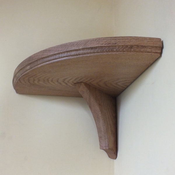 Oak Corner Shelf Etsy UK