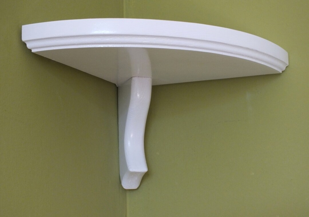 S27 Designer Solid Pine Corner Shelf Etsy