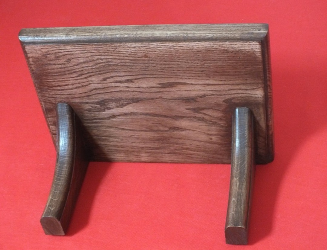 S34 Hanging Supported Small Wall Shelf Mado of Solid Oak Plant Holder