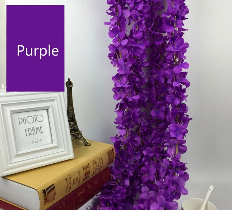Wisteria wall hangs 200cm78long artificial leaves Etsy