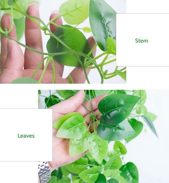 Fake Vines 12pcs 6.56FT Fake Ivy Leaves Artificial Ivy Green Hanging Plant  Vine for Wedding Wall Decor, Party Room Décor Indoor & Outdoor 
