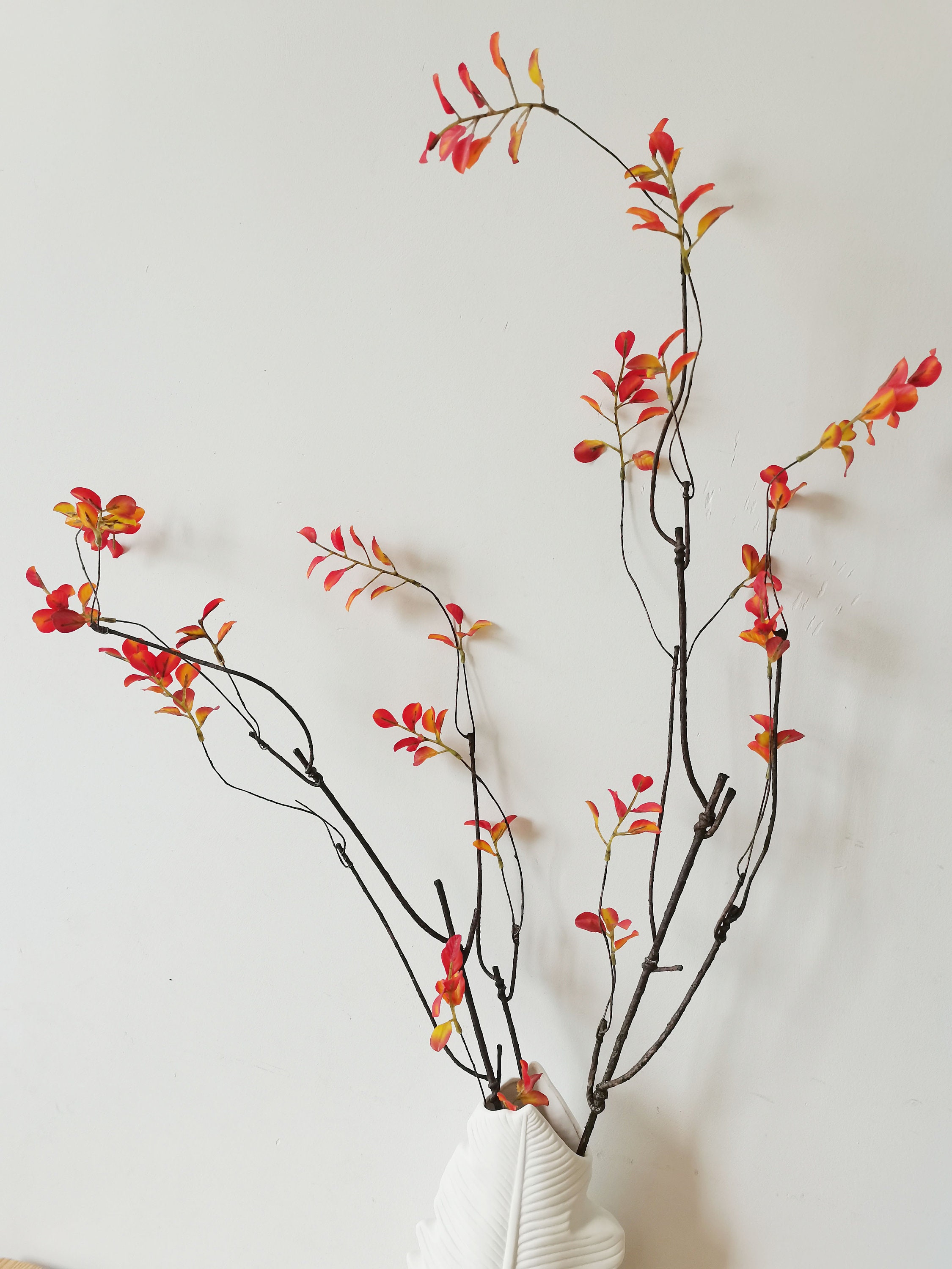 Artificial leaves fall decor real feel faux leaves home Etsy