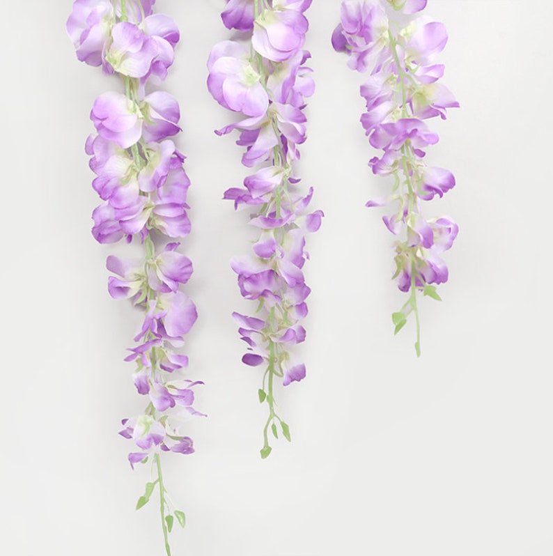 Wisteria Artificial Flowers Garland 55 inch Long in Etsy