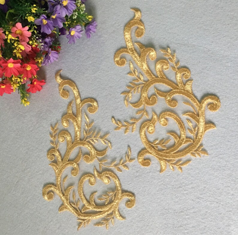 gold bodice applique