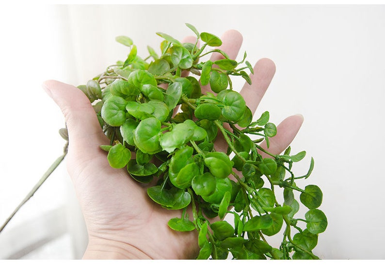 29.53\u2018\u2019 bean Garland For Wedding,artificial leaf hall wall hanging living fake greenery artificial planting Silk leaf artificial grass 75cm