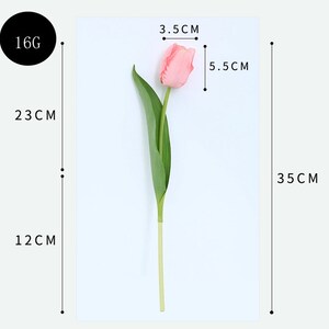 5 PCS Real Touch Artificial Flower Tulip Bouquets for Bridal - Etsy