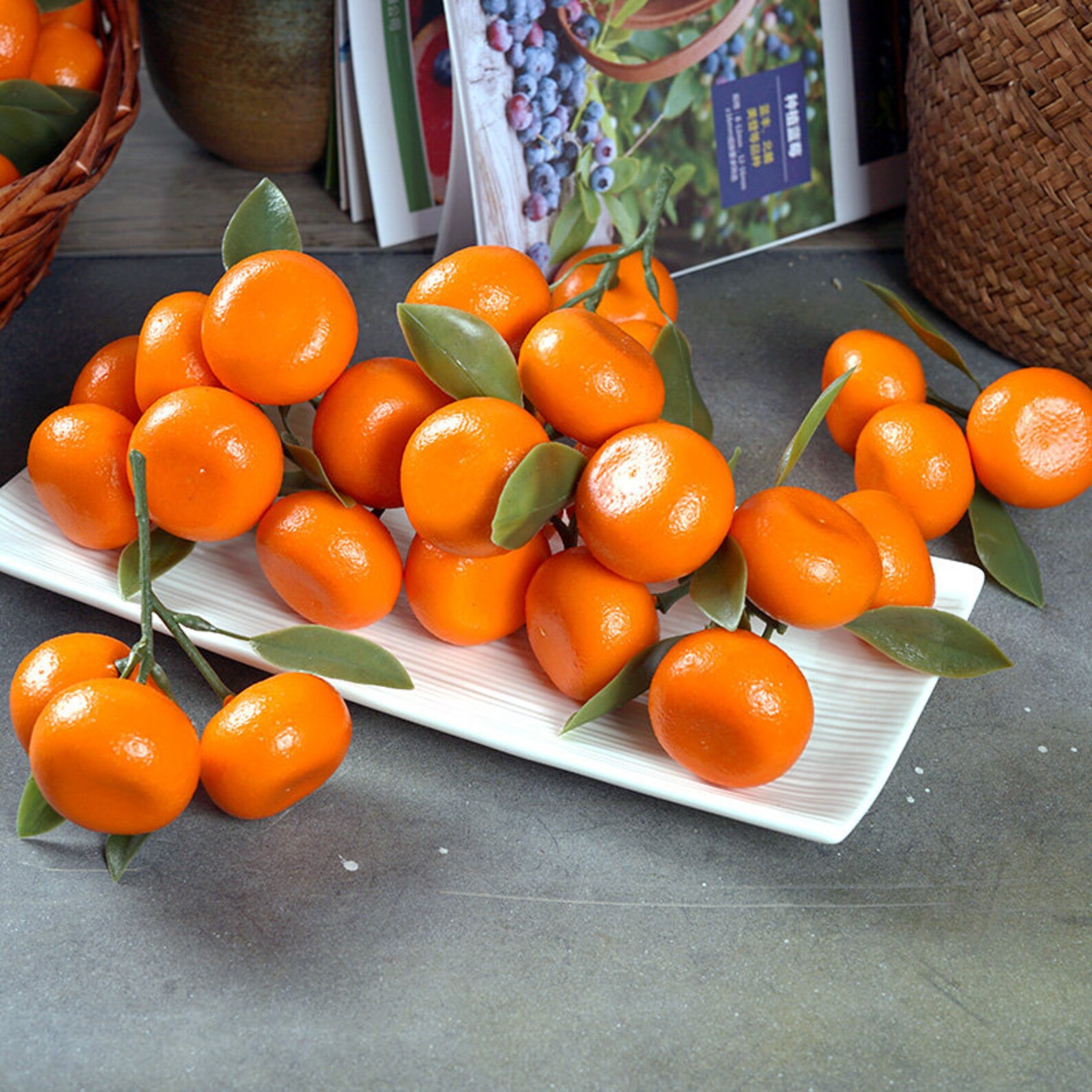 Artificial Orange Fruit Fall Fruit Decor Faux Tangerine - Etsy