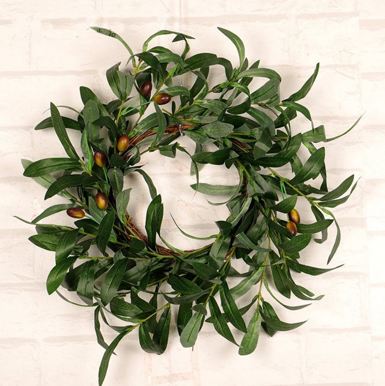 Artificial olive wreath olive branch wreath farmhouse wreath  etsy Artificial olive wreath olive branch wreath farmhouse wreath  etsy
