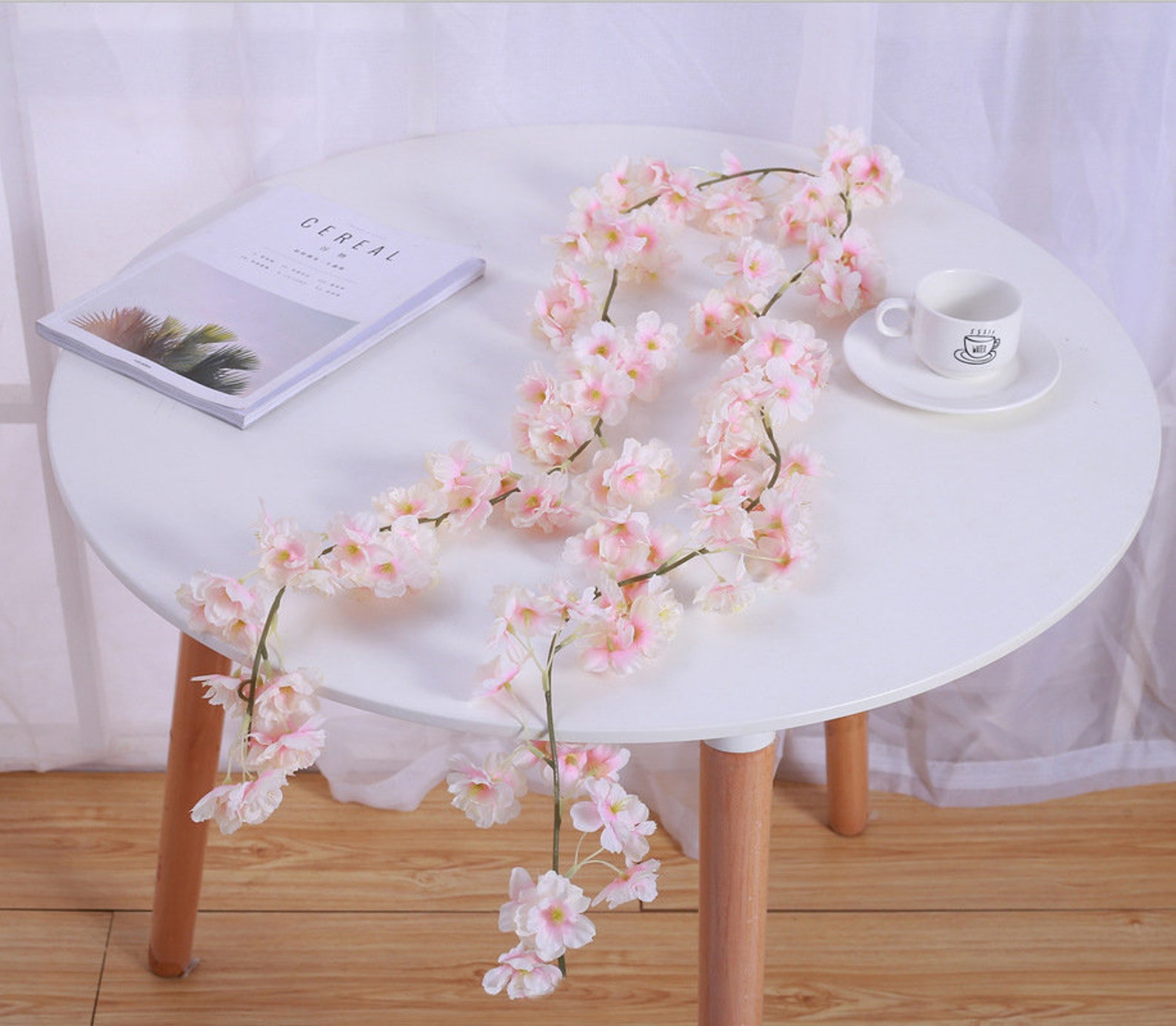 5 PCS Artificial Cherry Blossom Garland for a Wedding Arch or - Etsy