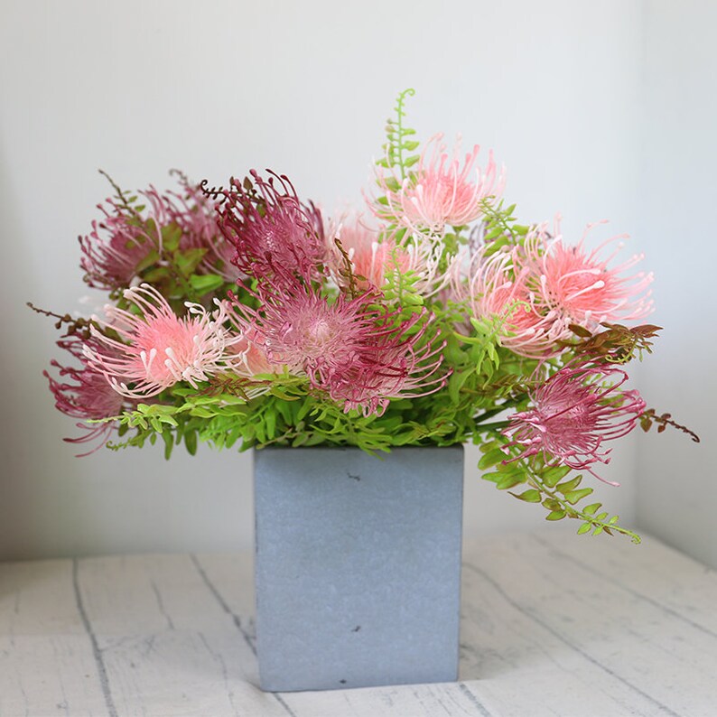 5 pcs Artificial Chrysanthemum Golden thread tarot artificial flower Artificial pink Mum Bush flower arrangement flower for bouquet