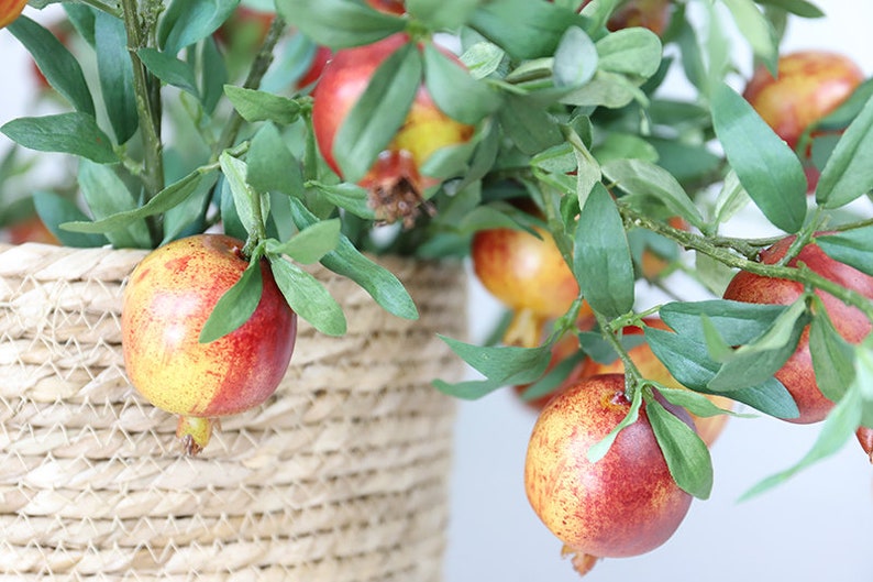 Artificial Fruit Artificial Pomegranate Fake Flower Artificial Etsy