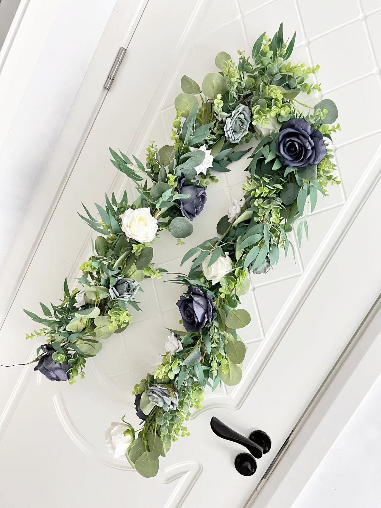 6 Feet Artificial Blue White Rose