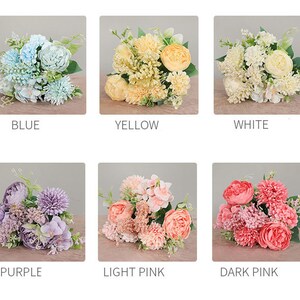 Multi Headed Roses Multi-headed Rose Bouquet Bridal Bouquet Artificial 7 Roses - Etsy