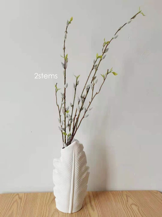 Pussy Willow Branch, Artificial Flowers