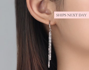 Stylish sterling silver earrings solid 925 E000676 Empress 