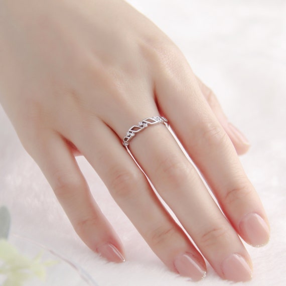 Sparkly Leaves story Silver Ring for Women – Raajraani