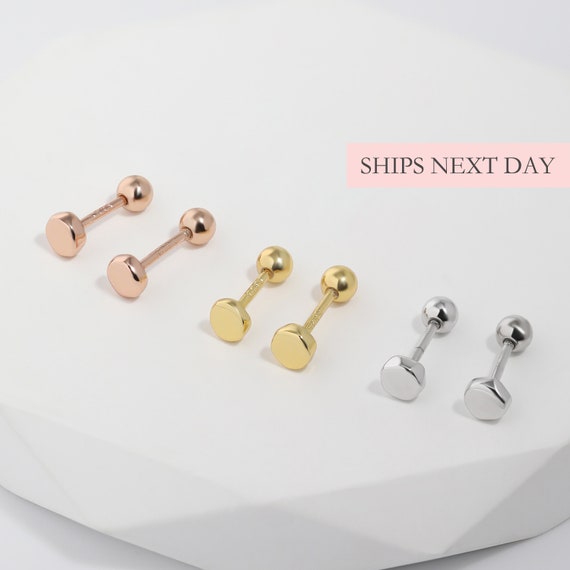 Real 14k Gold Screw Back Earrings – Karizma Jewels