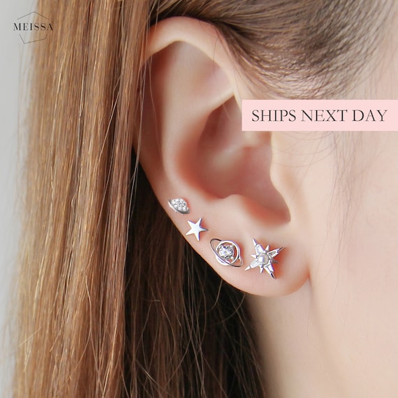 Planet earrings set deals