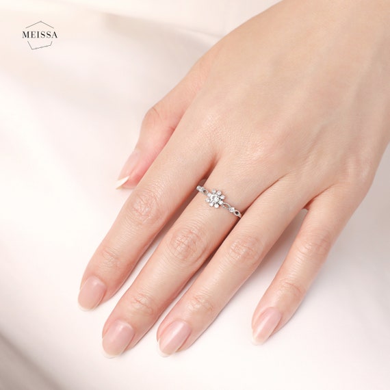 Elegante bladdiamant ring 925 sterling zilver open grootte verstelbare minimalistische sierlijke delicate gouden manchet ring cadeau voor haar bruidsmeisje moeder Sieraden Ringen Statementringen 