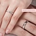Simple Twist Couple Bands, 925 Sterling Silver Men & Women Wedding Band Open Back Size Adjustable Minimalist Matching Promise Rings Her Him