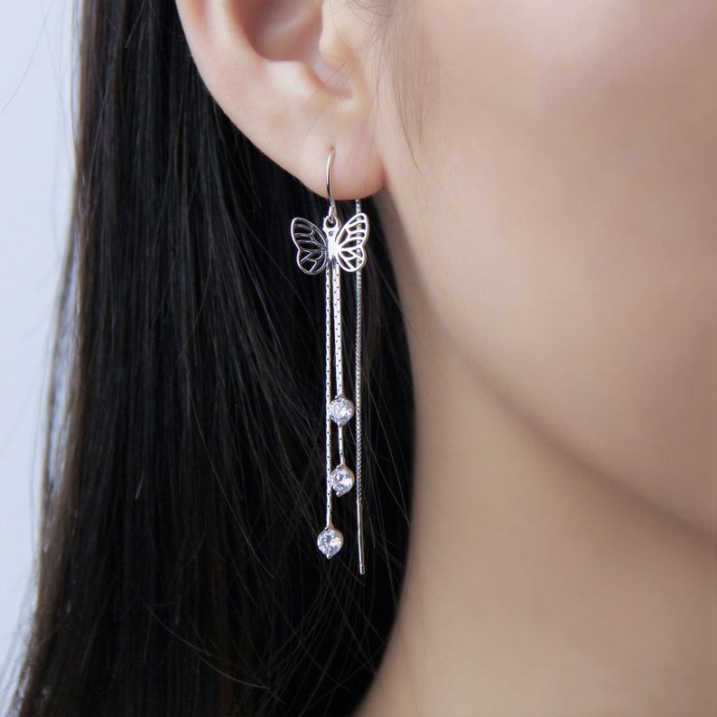 string through earrings