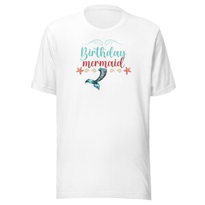 Birthday Mermaid Shirt, Mermaid Party T Shirt, Mermaid Birthday T Shirt, Mermaid Lover Shirts, Adult Mermaid Shirt, Mermaid Party Shirt Tee