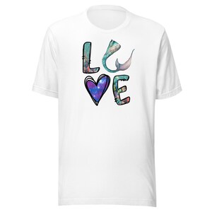 Chemise de sirène adulte, haut de sirène, t-shirt de sirène, t-shirt de sirène, cadeau de thème de plage, tenue de sirène, chemise d'anniversaire de sirène, AMOUR