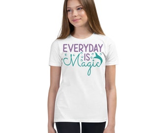 Jugend Meerjungfrau Everyday is Magic Shirt, Meerjungfrau T Shirt, Meerjungfrau Geburtstag T Shirt, Meerjungfrau Liebhaber Shirts, Jugend Meerjungfrau Shirt, Meerjungfrau Shirt