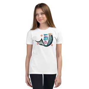 Jugend Meerjungfrau Shirt, Meerjungfrau Top, Meerjungfrau Tshirt, Meerjungfrau T Shirt, Strand Thema Geschenk, Meerjungfrau Outfit, Meerjungfrau Geburtstag Shirt, Sassy Salty