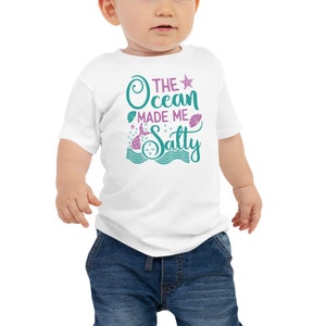 Baby Mermaid The Ocean Made Me Salty Shirt, Mermaid Party T-Shirt, Mermaid Birthday T Shirt, Mermaid Shirts, Baby Mermaid Tee, Mermaid Tee