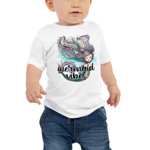Baby Meerjungfrau Shirt, Meerjungfrau Top, Meerjungfrau Tshirt, Meerjungfrau T Shirt, Strand Thema Geschenk, Meerjungfrau Outfit, Meerjungfrau Geburtstag Shirt, Meerjungfrau Vibes