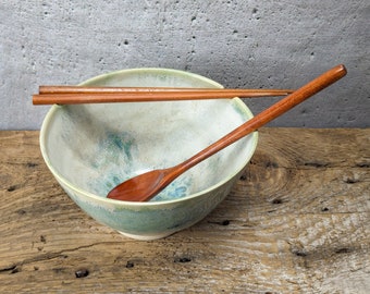 Handmade Pottery Ramen Noodle Pho Bowl