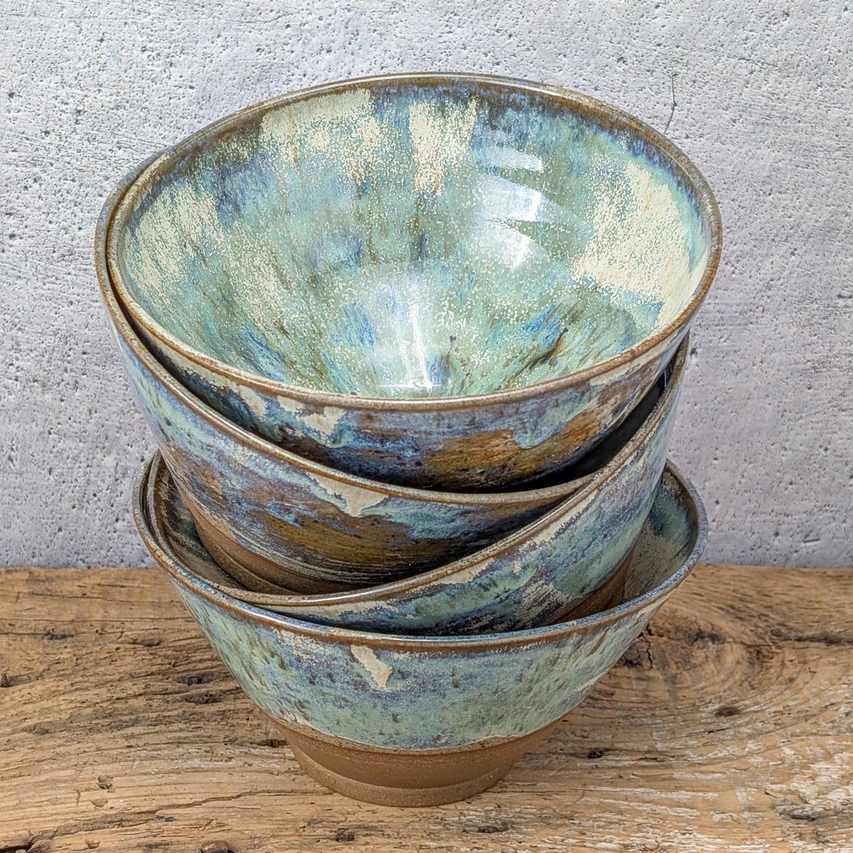 Large Handmade Pottery Soup, Chowder, Salad Bowl Set 4 - Etsy