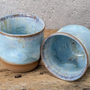 Pottery Wine Tumbler Wine Whiskey Sipper Set - Handmade