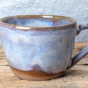 Ceramic 8oz Mug for Latte, Cappuccino, or Soup Lovers - Handmade Rustic Pottery