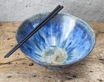 Handmade Pottery Ramen Noodle Pho Bowl