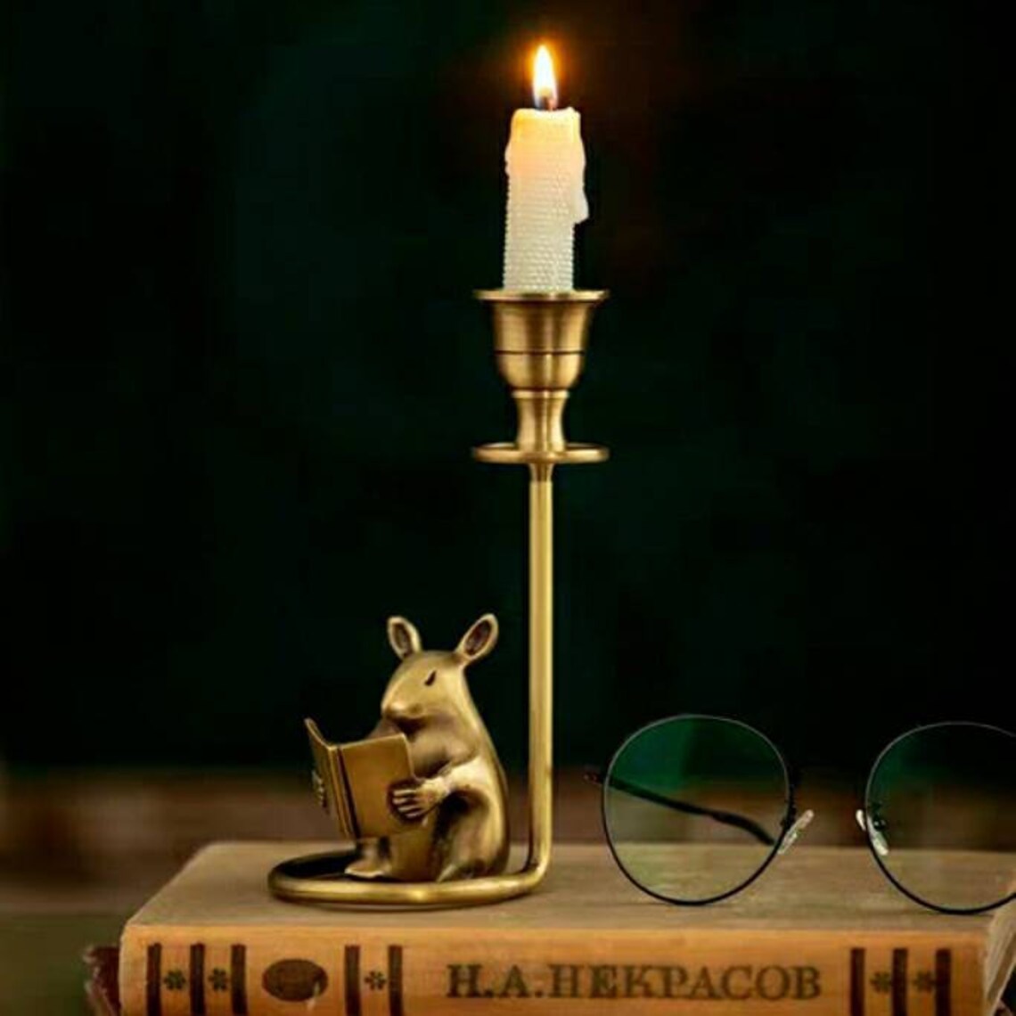 Handmade Candle holder Mouse Rat Mice Sculpture Christmas Etsy