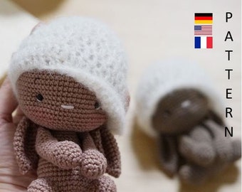 Leni The Bunny. pdf File. Crochet pattern. Amigurumi. Häkelanleitung. deutsch, english. francais.