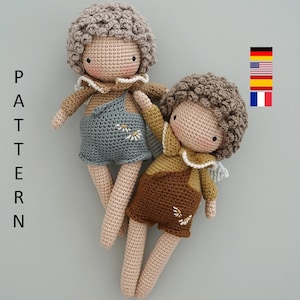 Georgie the fairy boy. Amigurumi. GERMAN,ENGLISH, ESPANOL, French. Crochet pattern. Häkelanleitung. Handmade doll. Häkeln.