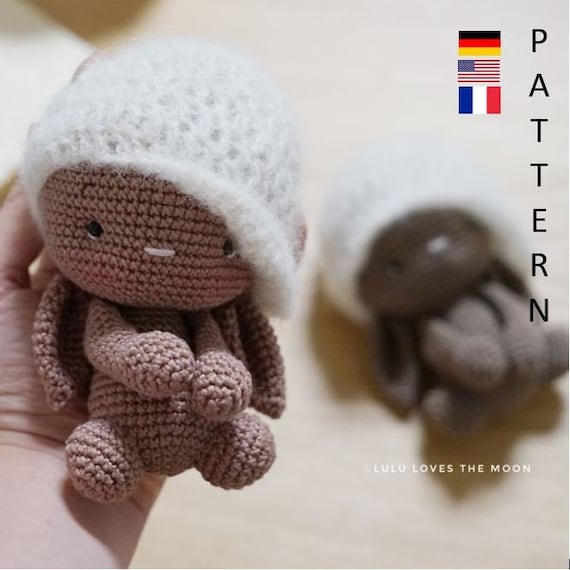Leni The Bunny. pdf File. Crochet pattern. Amigurumi. Häkelanleitung. deutsch, english. francais.